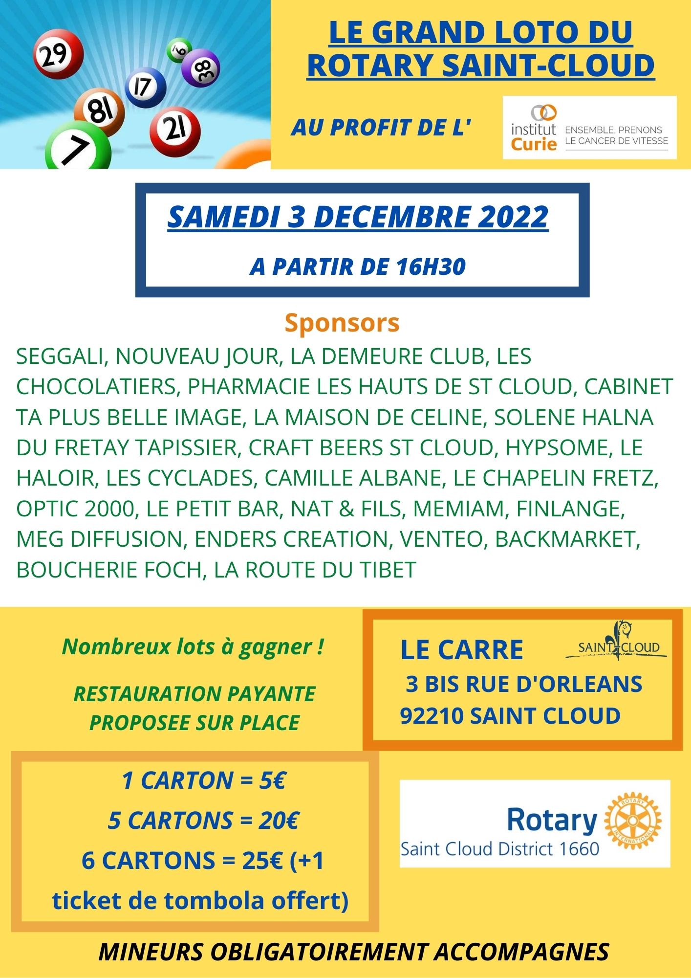 LOTO SAMEDI 3 DECEMBRE VDEF